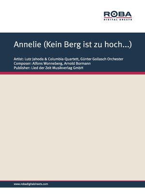cover image of Annelie (Kein Berg ist zu hoch...)